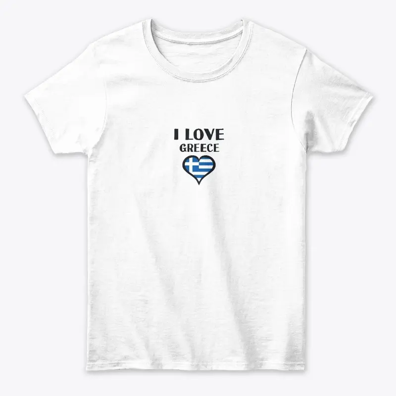 Γυναικείο T-shirt  I LOVE GREECE