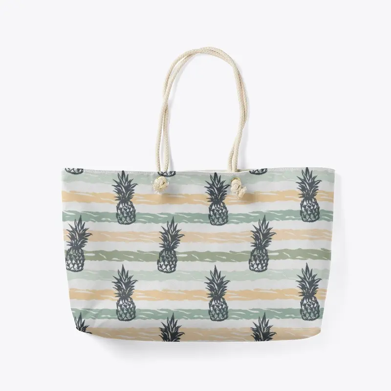 Εβδομαδιαία τσάντα tote  GREEN PINEAPPLE