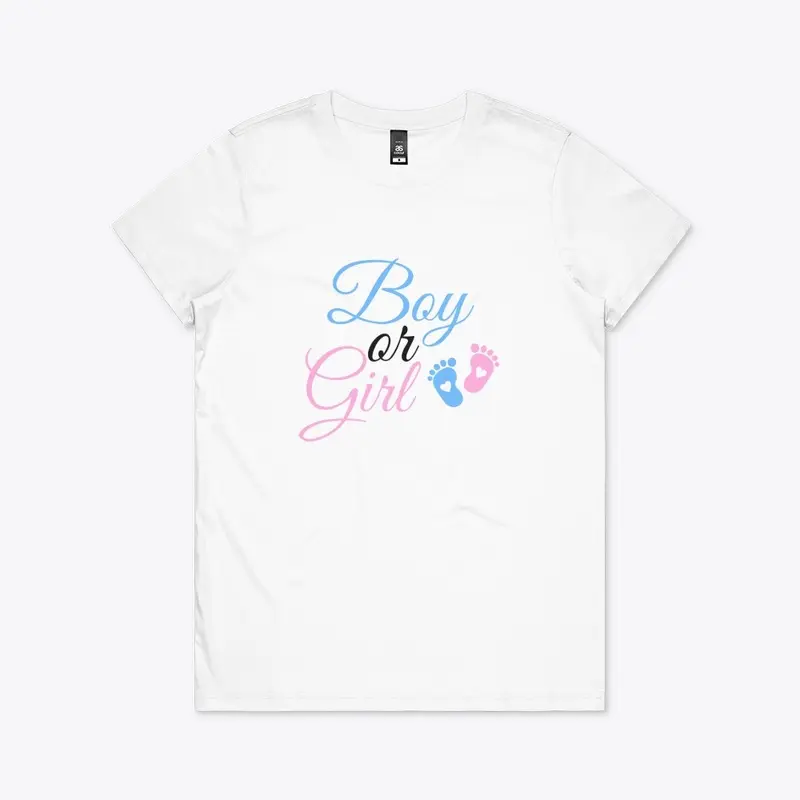  Γυναικείo T-shirt BOY OR GIRL