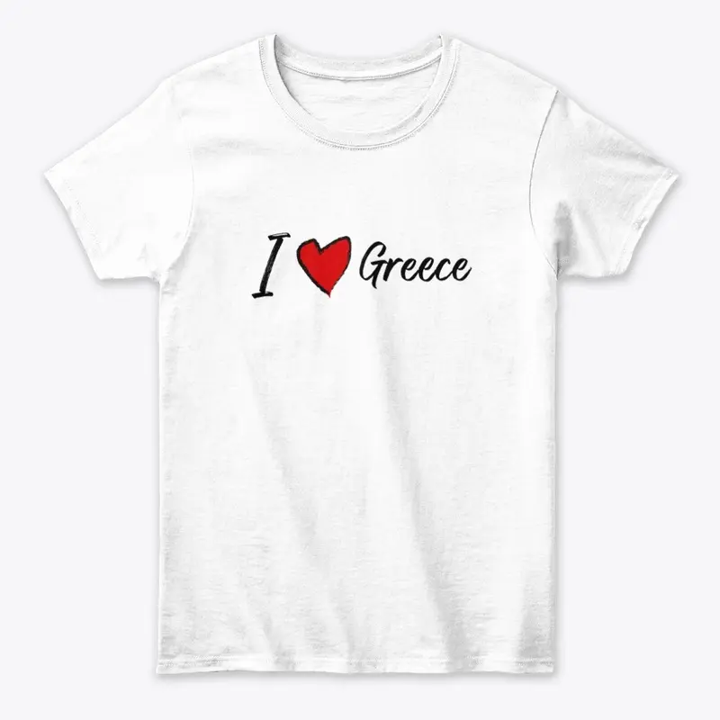 Γυναικείο T-shirt  I LOVE GREECE